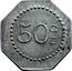 France 50 Centimes Bourg-en-Bresse - 23rd Infantry Regiment 1918 50 C coin obverse