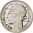France 50 Centimes (Essai by Morlon. Piedfort) KM# PE313 REPVBLIQVE FRANÇAISE MORLON coin obverse