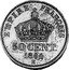 France 50 Centimes Essai 1864 E KM# EH26 50 CENT 1864 E EMPIRE FRANÇAIS coin reverse