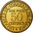 France 50 Centimes Hermes Piedfort Essai 1920 KM# PE281 50 CENTIMES BON POUR BR.AL. CHAMBRES DE COMMERCE DE FRANCE coin obverse