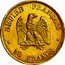 France 50 Francs (Napoleon III Pattern) EMPIRE FRANÇAIS 50 FRANCS coin reverse