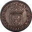 France 1/2 ECU (Louis XIV) KM# P62 SIT NOMEN DOMINI A BENEDICTVM 1644 coin reverse