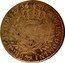 France 1/2 ECU (Louis XV Coinage) SIT NOMEN DOMINI BENEDICTUM 1734 coin reverse