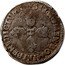 France 1/2 Franc (Henri IV. Aix) H SIT NOMEN DOMINI BENEDICTVM coin reverse