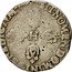 France 1/2 Franc (Henri IV. Tours) SIT. NOMEN. DOMINI. BENEDICTVM 1591 H coin reverse