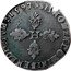 France 1/2 Franc (Henri IV. Troyes) H SIT. NOMEN. DOMINI. BENEDICTVM 1597 coin reverse