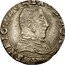 France 1/2 Teston (Henry II 1st Type) HENRIC. P. DOMBAR. D. MONTISP. R coin obverse