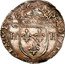 France 1/2 Teston (Henry II 2nd Type) DNS. ADIVTOR. ET. REDEM. MEVS.1606 H H coin reverse