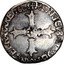 France 1/8 ECU (Henry IV Foliated Cross) HENRICVS.IIII.D.G.FRANC.ET.NAVA.REX coin obverse
