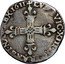 France 1/8 ECU (Louis XIII. Cross and Arms) LVDOVIC XIII D G FRAN ET NAV REX 1611 coin obverse