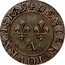 France 1 Denier Tournois (Louis XIII. 3rd Type) DENIER.TOVRNOIS 1629 A coin reverse