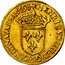 France 1 ECU D'or (Henri IV. Troyes) KM# 10.3 HENRICVS IIII D G FRAN ET NAVA REX 1598 coin obverse