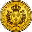 France 1 ECU (Essai. Louis XV. Headband) KM# E3 SIT NOMEN DOMINI A BENEDICTUM 1740 coin reverse