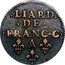 France 1 Liard (Charles II) LIARD DE FRANC C A coin reverse
