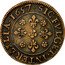 France 1 Liard (Louis XIV. Essai Double Date) SIC FVLGET INTER LILIA 1657 coin reverse