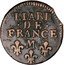 France 1 Liard (Louis XIV. Old Bust) LIARD .DE. FRANCE M coin reverse