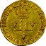 France 1 Louis D'or (Louis XV) KM# 461.22 L CHRISTUSREGNAT VINCIT IMPERAT K coin reverse