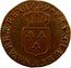 France 1 Sol (Louis XV. Besancon Mint) KM# 545.13 ϽϹ FRANCIÆ ET NAVARRÆ REX 17 69 coin reverse