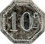 France 10 Centimes (Arconnerie) 10C coin reverse