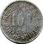 France 10 Centimes (Commune of Bayonne) REMBOURSABLE 10C EN MARCHANDISES coin reverse