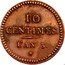 France 10 Centimes Pattern 1794 L'AN 3 KM# PnA20 10 CENTIMES L'AN 3. coin reverse