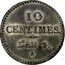 France 10 Centimes Pattern 1794 L'AN 3 10 CENTIMES L'AN 3 coin reverse