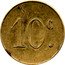 France 10 Centimes (Pont-sur-Saulx) 10 C coin reverse