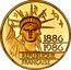 France 100 Francs (Statue of Liberty. Piedfort) KM# P973b 1886 1986 RÉPUBLIQUE FRANÇAISE coin obverse