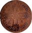 France 15 Deniers (Quinzain. Louis XIV. Countermarked. Aix) KM# 287.7a LVD XIIII D G FR ET N R & coin obverse