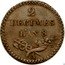 France 2 Decimes (Essai by Lorthior) 2 DÉCIMES L'AN 8. A coin reverse