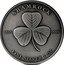 Niue 2 Dollars (Shamrock - Antique) EM 9999 9999 FINE SILVER 1 OZ SHAMROCK coin reverse