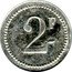 France 2 Francs (St Sulpice) 2F coin reverse