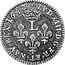 France 2 Sols 6 Deniers Louis XIII. Pattern 1642 A KM# PnF12 L LVD XIII D G FR ET NAV REX 1642 coin reverse