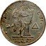France 2 Sols Louis XVII- Essai 1792 No Date CONSTI TUTION RÉPUBLIQUE FRANCAISE REGNE DE LA LOI coin reverse