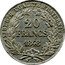 France 20 Francs (Essai by Alard) KM# Pn80 LIBERTÉ ÉGALITÉ FRATERNITÉ 20 FRANCS 1848 coin reverse