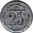 France 25 Centimes (Chambre Syndicale Grocery Retailers. Dax) REMBOURSABLE EN MARCHANDISES 25C. CHEZ TOUS LES ADHERENTS EPICIERS coin reverse