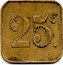 France 25 Centimes (Pont-sur-Saulx) 25 C coin reverse
