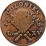 France 3 Sols 9 Deniers (Countermarked 12 Deniers of Louis XV) KM# 1 COLONIES FRANÇOISES L. XV coin obverse
