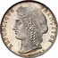 France 5 Francs (Essai by Dieudonne) REPUBLIQUE FRANÇAISE DIEUDONNÉ F. coin obverse