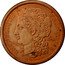 France 5 Francs (Essai by Farochon. Liberty with Symbols) REPUBLIQUE FRANÇAISE E. FAROCHON coin obverse
