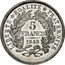 France 5 Francs Essai by Farochon. Piedfort 1848 LIBERTÉ ÉGALITÉ FRATERNITÉ 5 FRANCS 1848 coin reverse