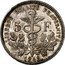 France 5 Francs Essai by Vivier 1848 LIBERTÉ ÉGALITÉ FRATERNITÉ 1848 5 F. coin reverse