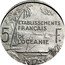 France 5 Francs Essai 1952  KM# E10 ETABLISSEMENTS FRANÇAIS 5 F. DE L'OCÉANIE coin reverse