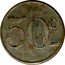 France 50 Centimes Cooperative. Bages ND  50C coin reverse