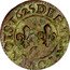 France Denier Tournois (Louis XIII Riom Mint. 2nd Type) DENIER. TOVRNOIS 1625 coin reverse