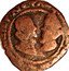 France Double Denier (Alberto and Isabella. 2nd Type) ALB. ET. YSABELLA. D. G. ARCHIDV. AVST coin obverse