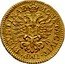 France Double Pistole (Immobilization in the name of Charles V. Besancon) KM# 52 MONETA. CIVIT. IMP. BISVNTINAE coin reverse