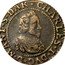 France Double Tournois Charles I 4th type 1634  CHARLES.I.DVC.D.MANT.S.DAR. coin obverse