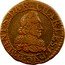 France Double Tournois Charles I 7th type 1634  Varieties exist CHARLES.I.DVC.D.MANT.S.DAR. coin obverse
