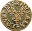 France Double Tournois Francis 14th Type ND (1605-1614)  DOVBLE TOVRNOIS coin reverse